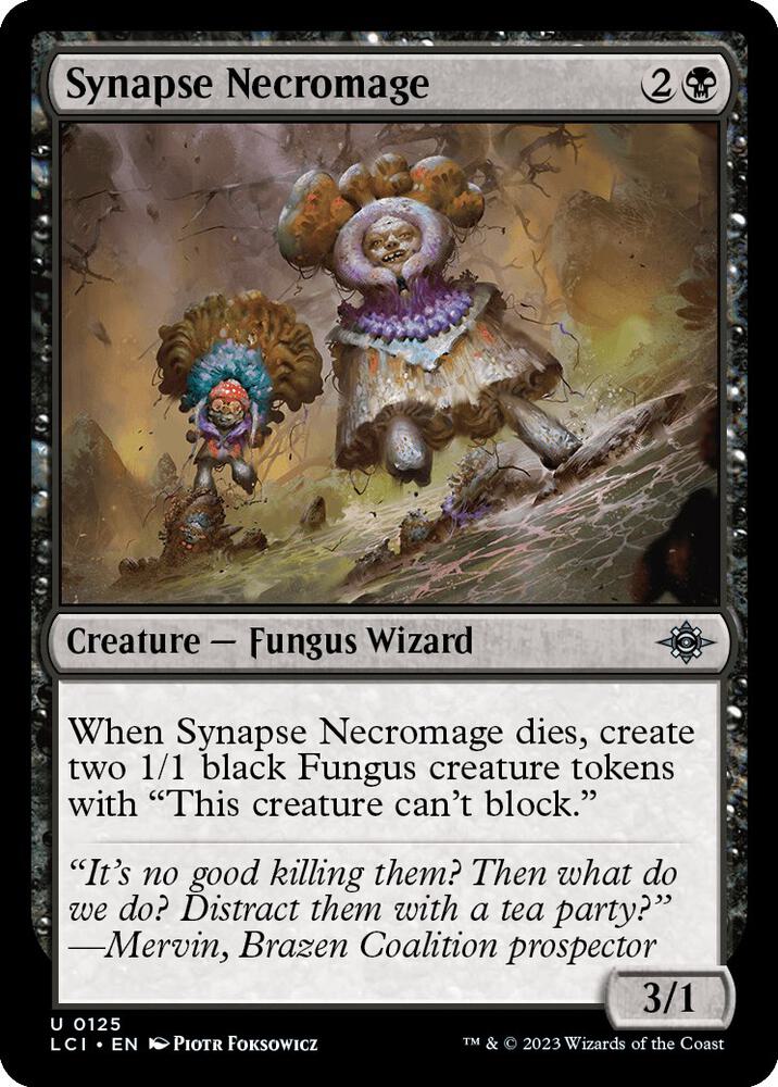 Synapse Necromage 125 card from The Lost Caverns of Ixalan