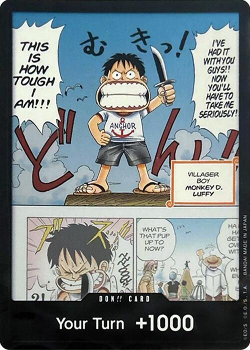 DON!! Card (Young Luffy) (Devil Fruits Collection Vol. 1) card from One Piece Promotion Cards