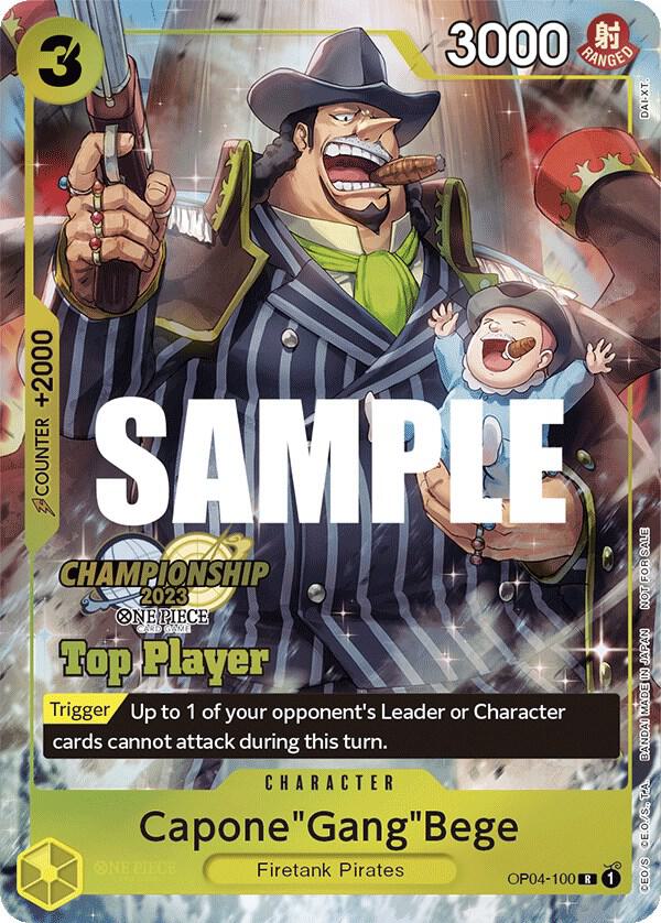 Capone"Gang"Bege (CS 2023 Top Players Pack) OP04-100 card from One Piece Promotion Cards