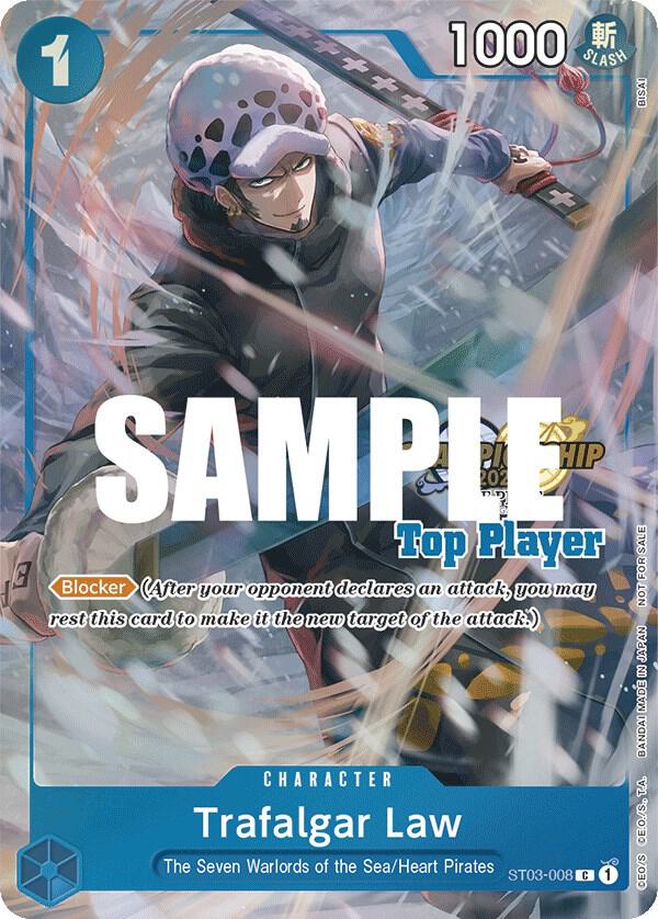 Trafalgar Law (CS 2023 Top Players Pack) ST03-008 card from One Piece Promotion Cards
