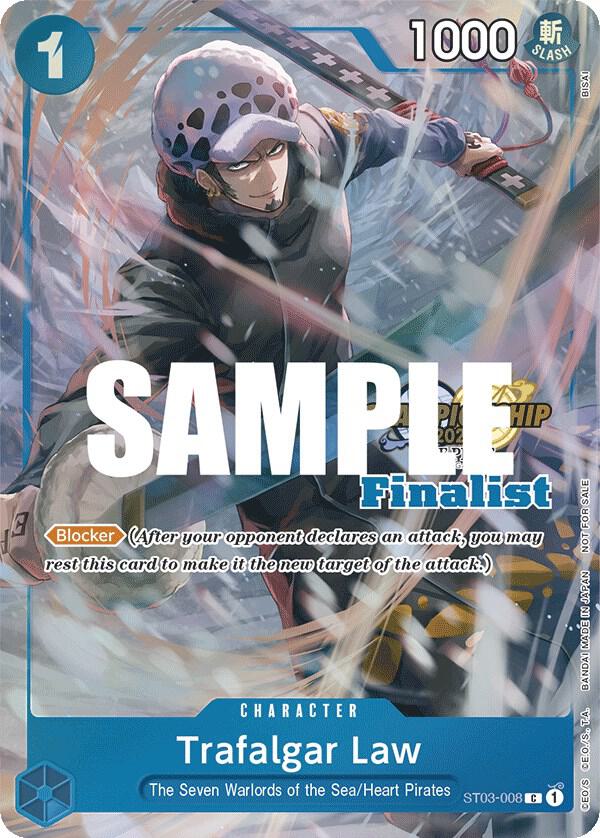 Trafalgar Law (CS 2023 Top Players Pack) [Finalist] ST03-008 card from One Piece Promotion Cards