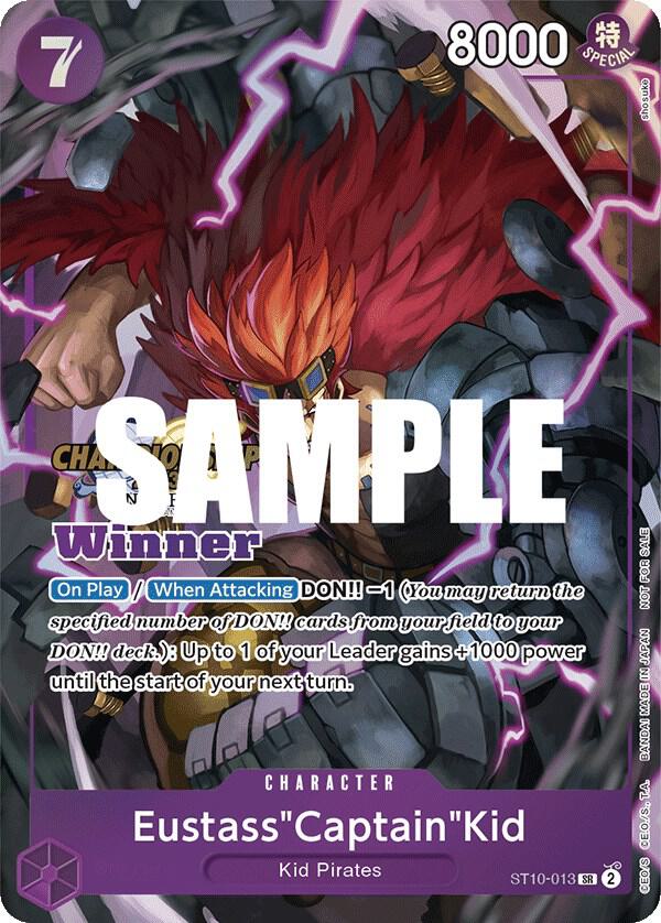 Eustass"Captain"Kid (CS 2023 Top Players Pack) [Winner] ST10-013 card from One Piece Promotion Cards