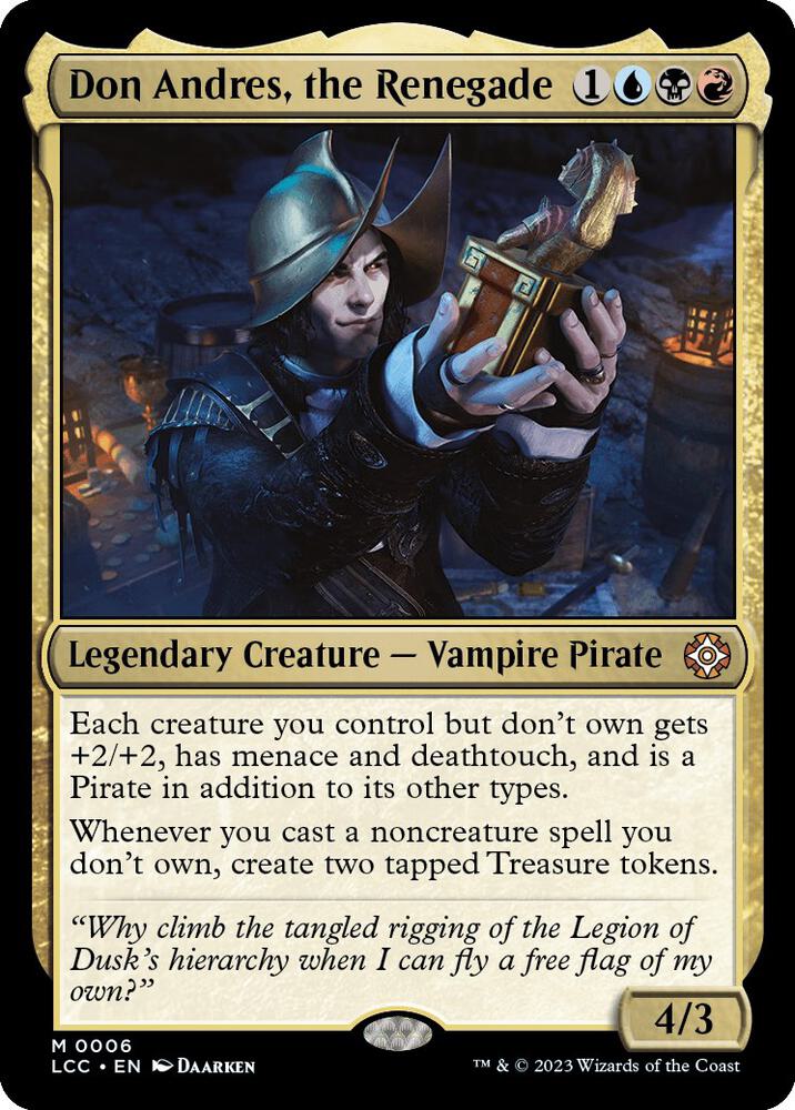 Don Andres, the Renegade 6 card from Commander: The Lost Caverns of Ixalan