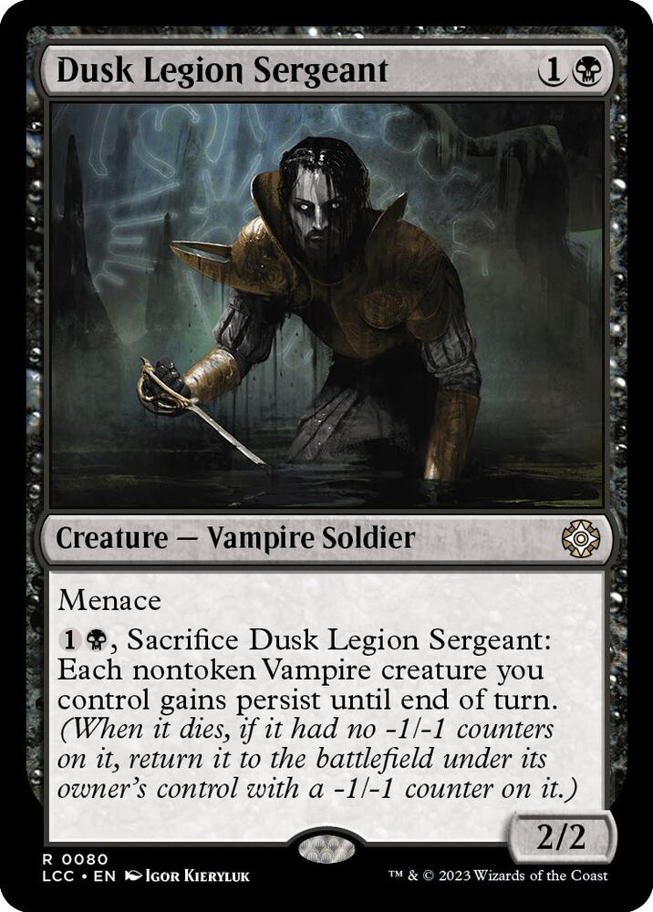 Dusk Legion Sergeant 80 card from Commander: The Lost Caverns of Ixalan