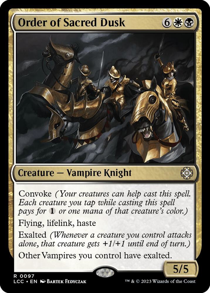 Order of Sacred Dusk 97 card from Commander: The Lost Caverns of Ixalan