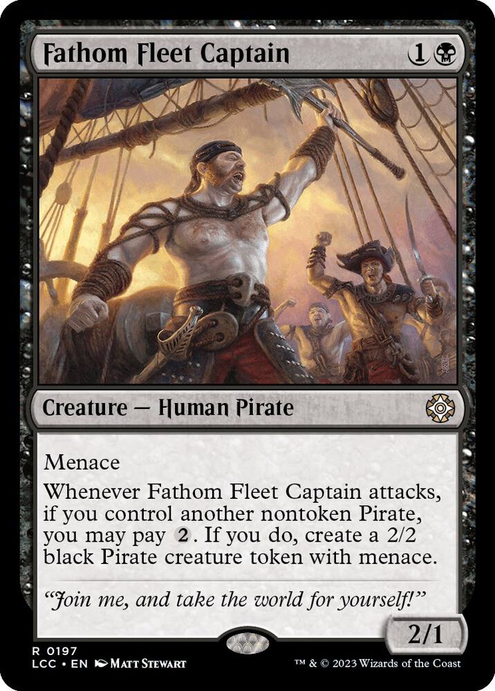 Fathom Fleet Captain 197 card from Commander: The Lost Caverns of Ixalan