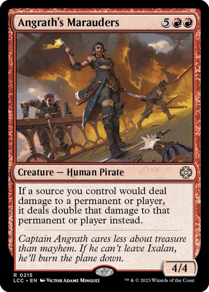 Angrath's Marauders 215 card from Commander: The Lost Caverns of Ixalan