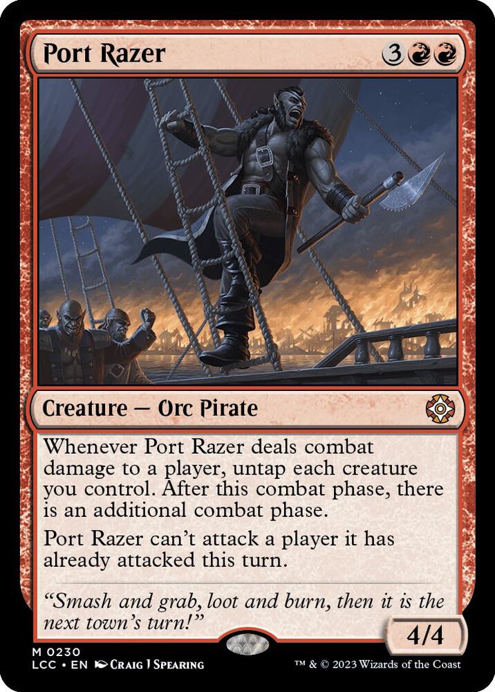Port Razer 230 card from Commander: The Lost Caverns of Ixalan