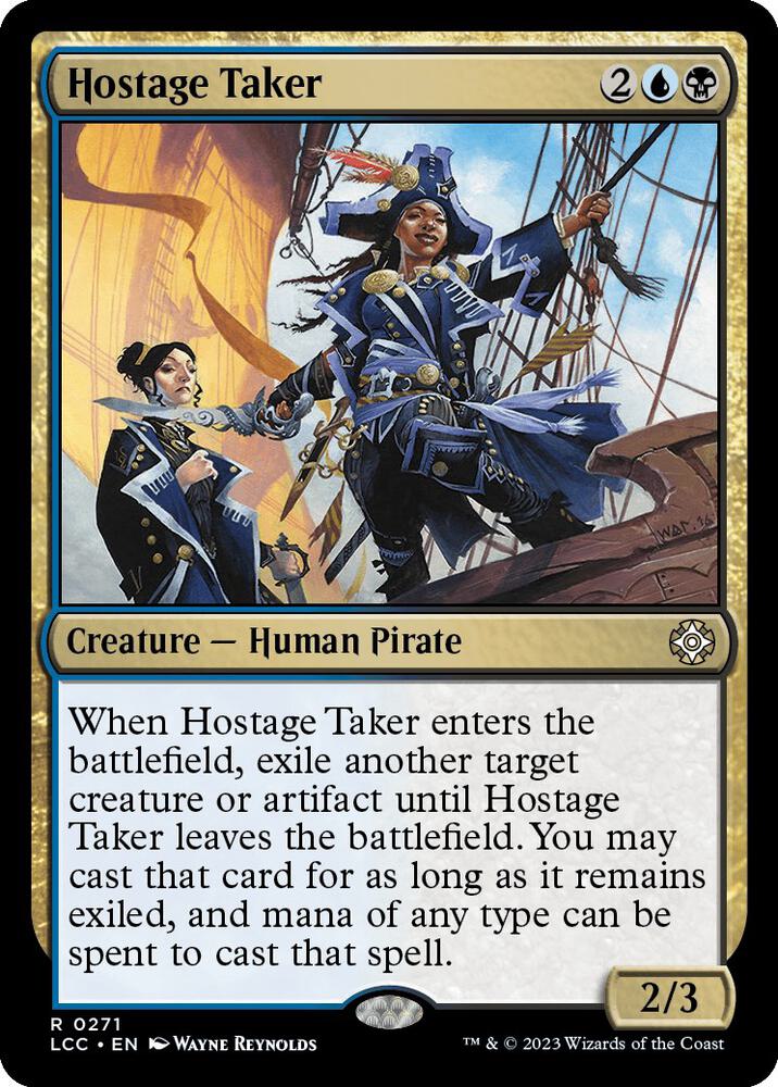 Hostage Taker 271 card from Commander: The Lost Caverns of Ixalan