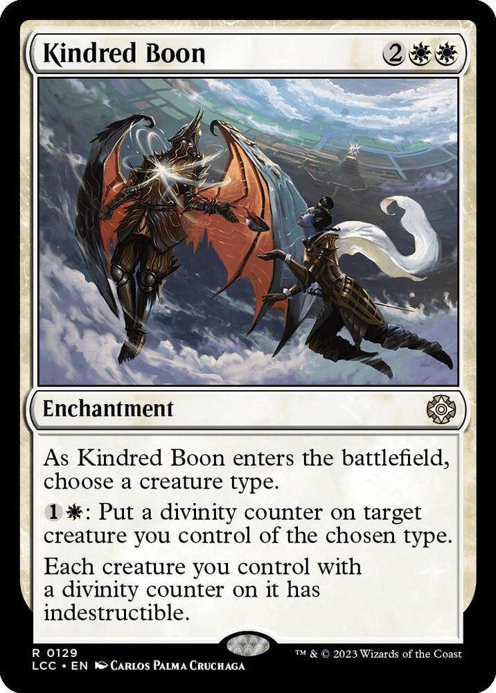 Kindred Boon 129 card from Commander: The Lost Caverns of Ixalan