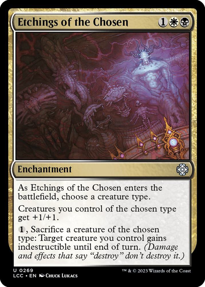 Etchings of the Chosen 269 card from Commander: The Lost Caverns of Ixalan