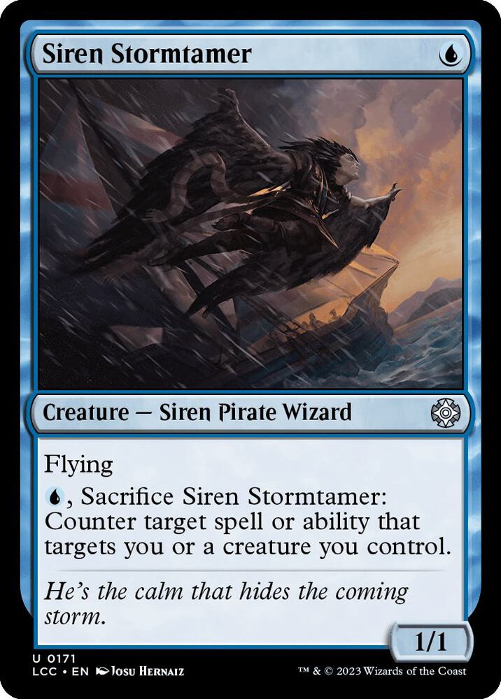 Siren Stormtamer 171 card from Commander: The Lost Caverns of Ixalan