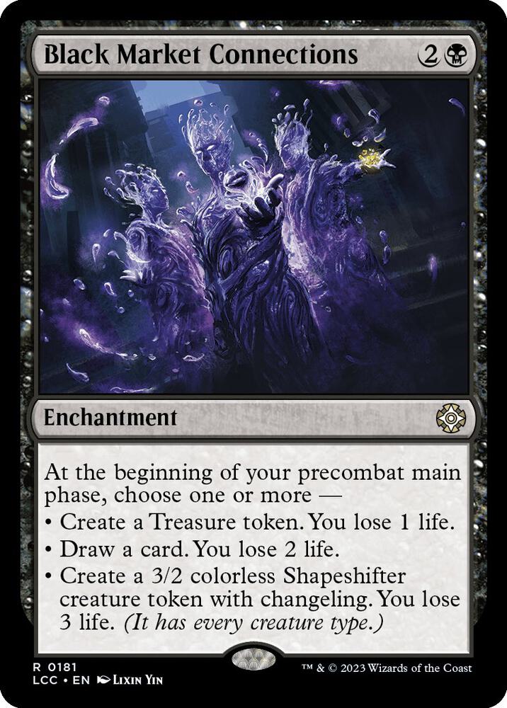 Black Market Connections 181 card from Commander: The Lost Caverns of Ixalan