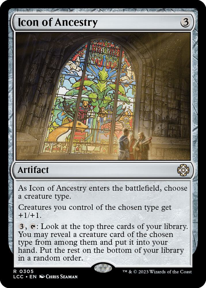 Icon of Ancestry 305 card from Commander: The Lost Caverns of Ixalan