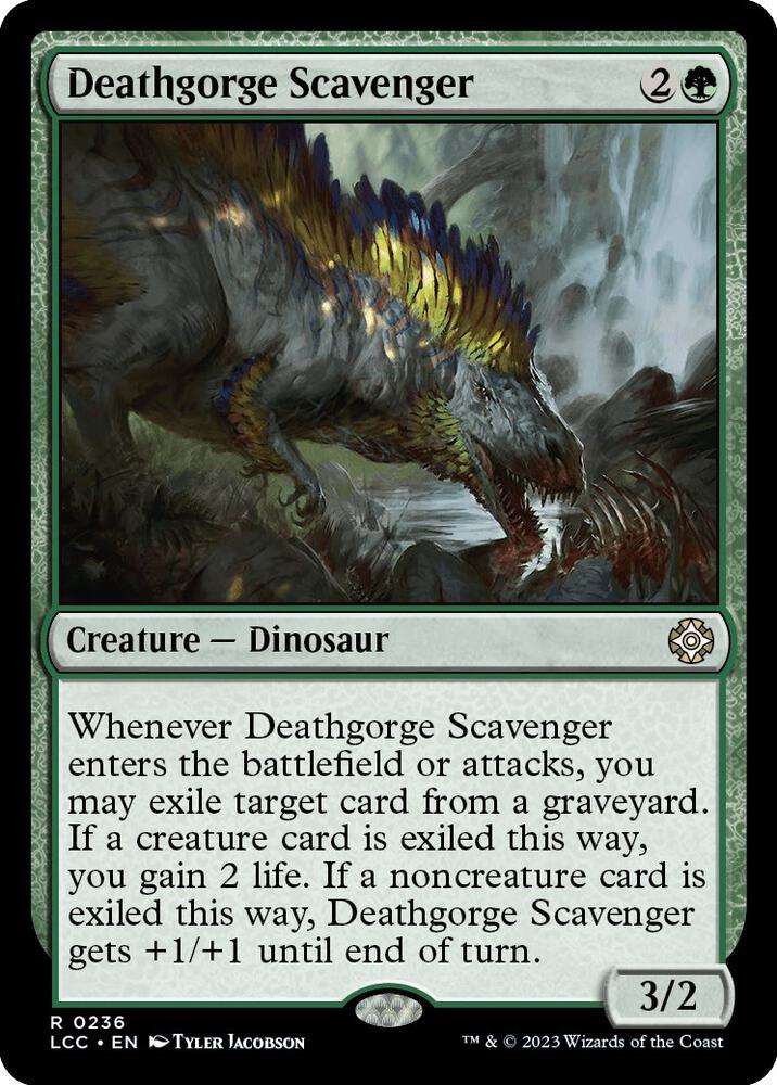 Deathgorge Scavenger 236 card from Commander: The Lost Caverns of Ixalan