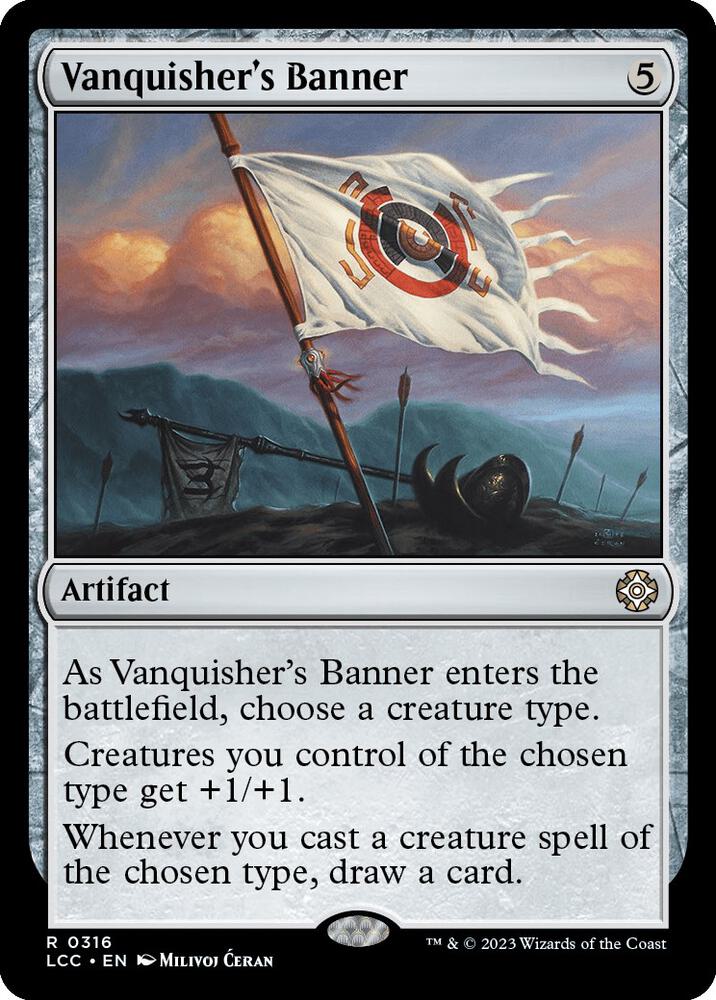 Vanquisher's Banner 316 card from Commander: The Lost Caverns of Ixalan