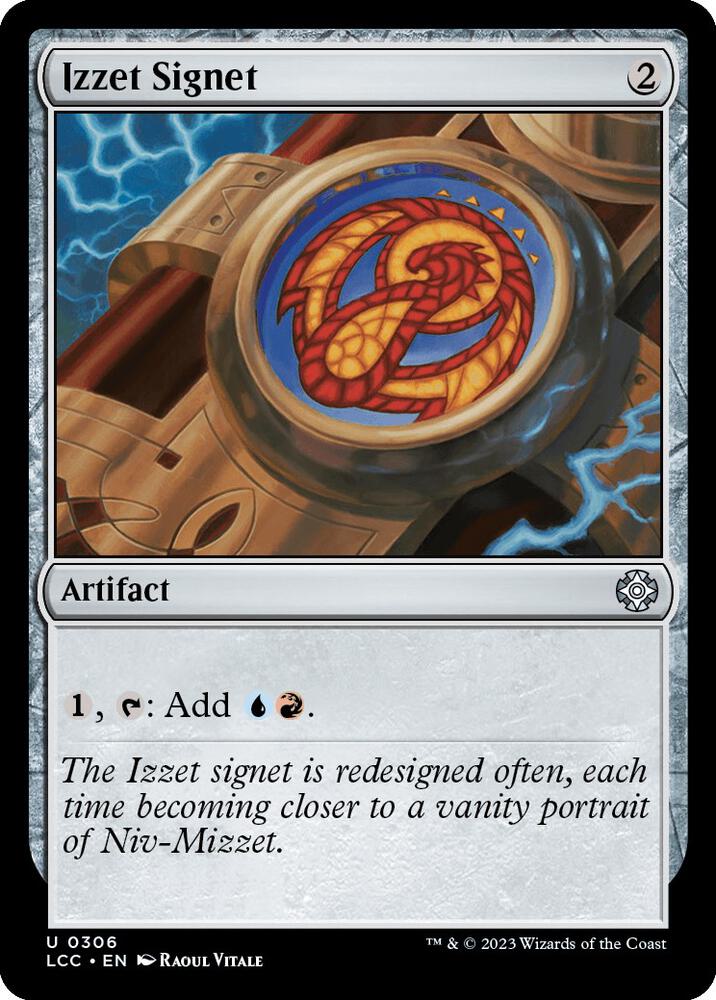 Izzet Signet 306 card from Commander: The Lost Caverns of Ixalan