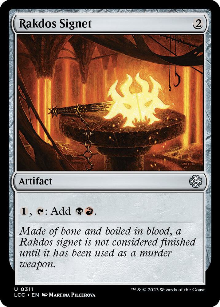 Rakdos Signet 311 card from Commander: The Lost Caverns of Ixalan