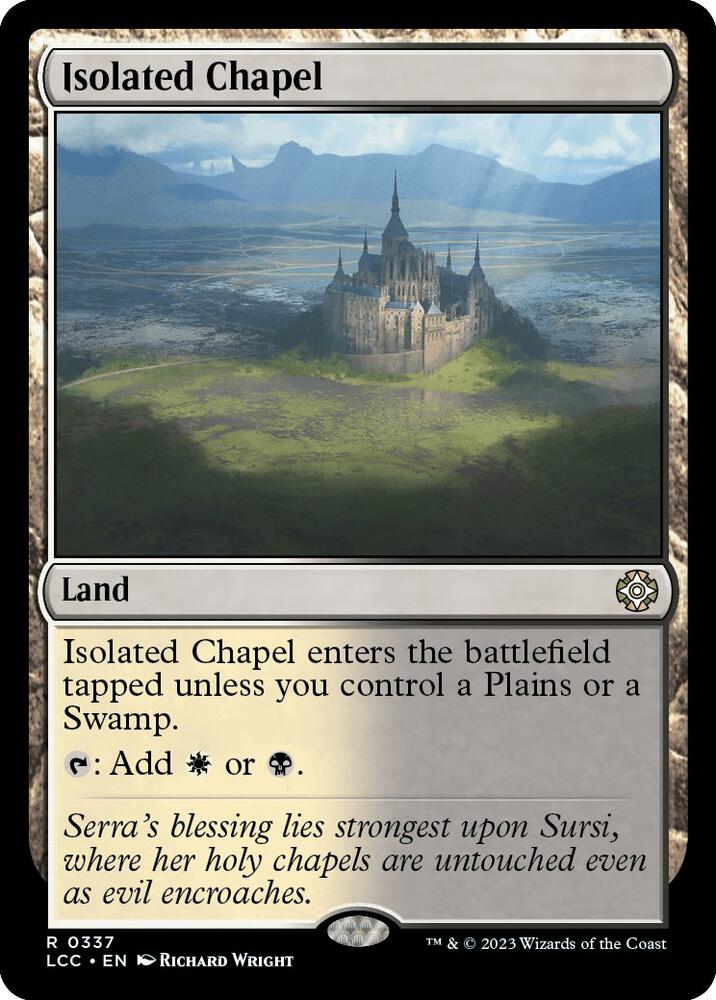 Isolated Chapel 337 card from Commander: The Lost Caverns of Ixalan