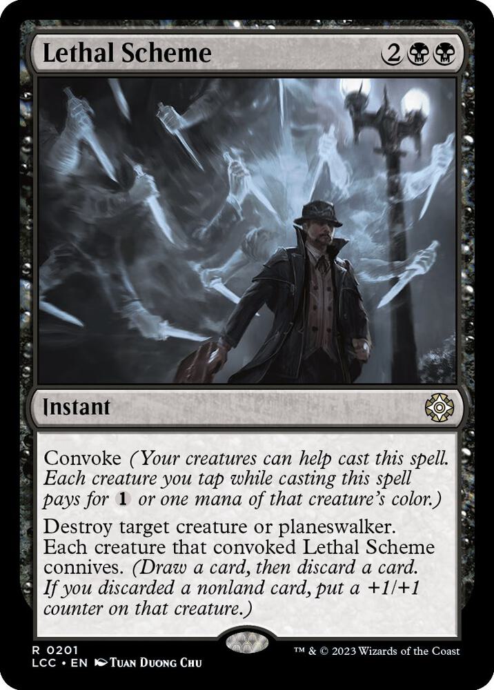 Lethal Scheme 201 card from Commander: The Lost Caverns of Ixalan