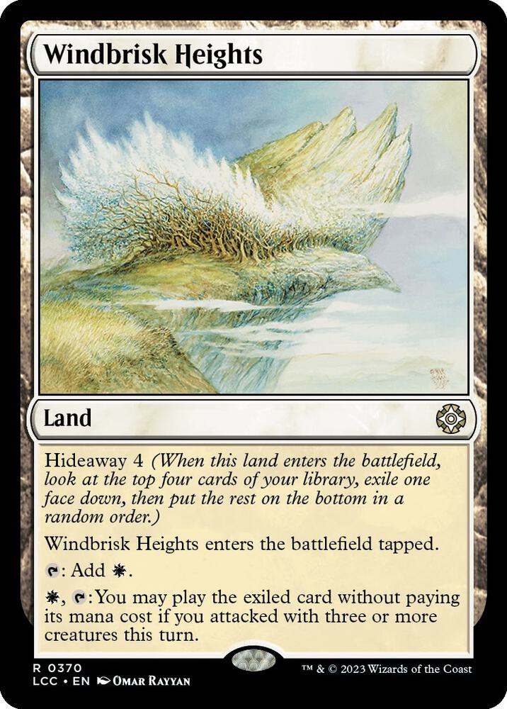 Windbrisk Heights 370 card from Commander: The Lost Caverns of Ixalan