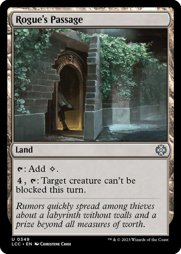 Rogue's Passage 349 card from Commander: The Lost Caverns of Ixalan