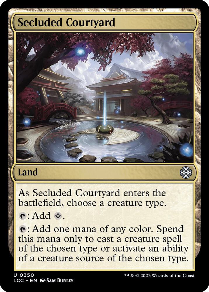 Secluded Courtyard 350 card from Commander: The Lost Caverns of Ixalan