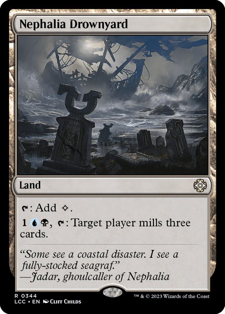 Nephalia Drownyard 344 card from Commander: The Lost Caverns of Ixalan