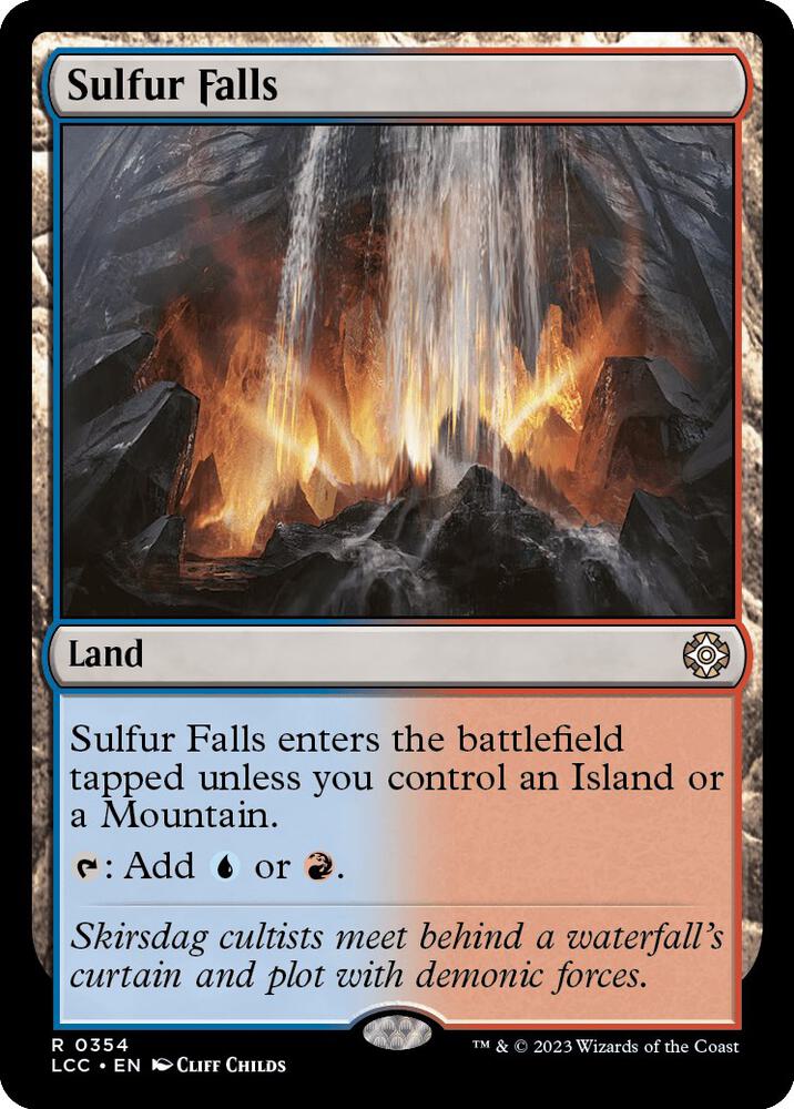 Sulfur Falls 354 card from Commander: The Lost Caverns of Ixalan