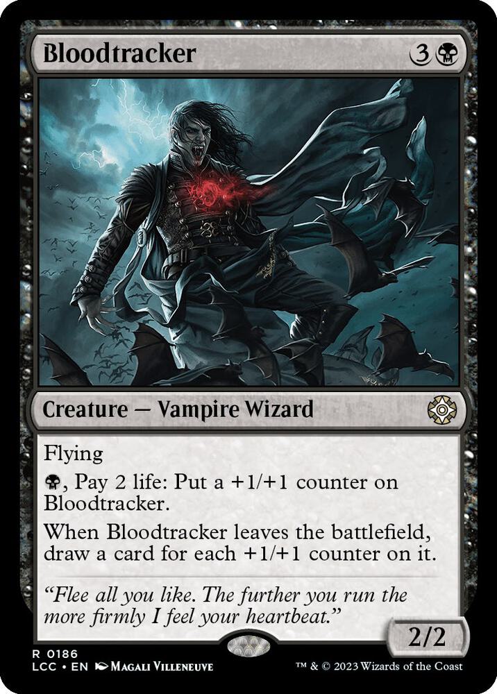 Bloodtracker 186 card from Commander: The Lost Caverns of Ixalan