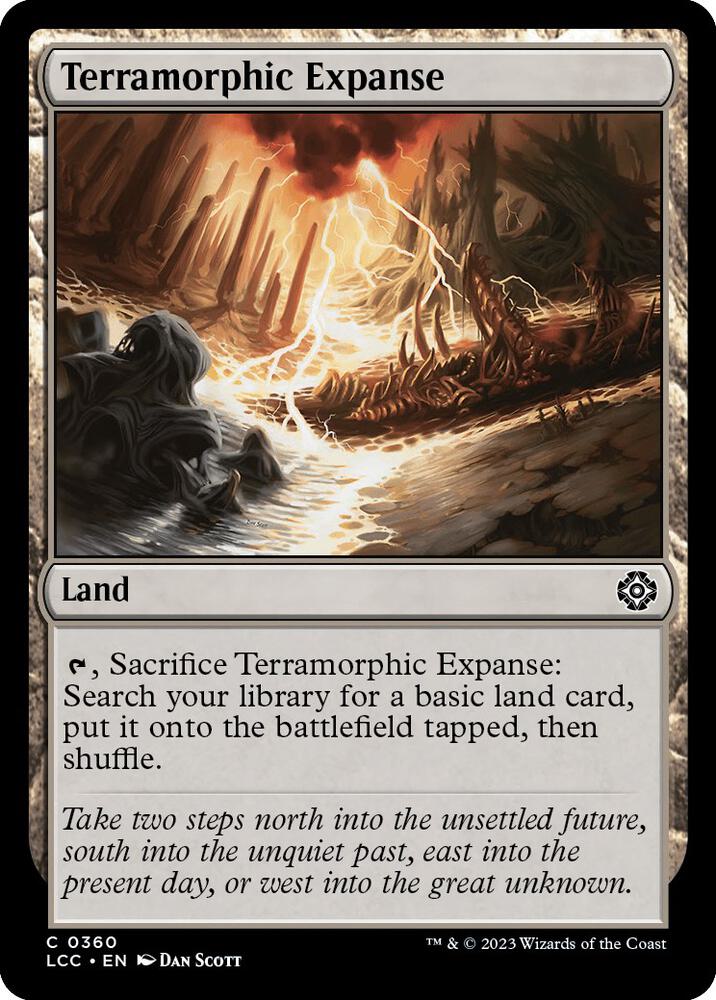 Terramorphic Expanse 360 card from Commander: The Lost Caverns of Ixalan