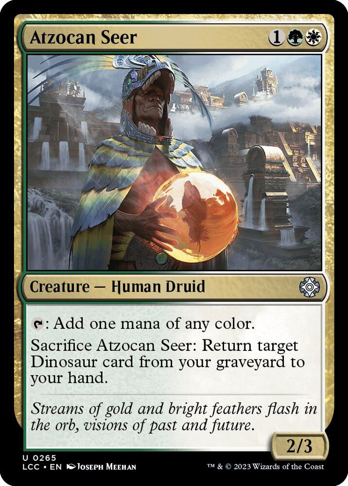 Atzocan Seer 265 card from Commander: The Lost Caverns of Ixalan