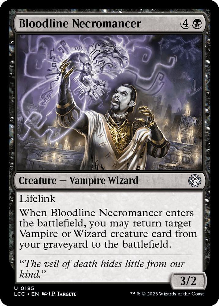 Bloodline Necromancer 185 card from Commander: The Lost Caverns of Ixalan
