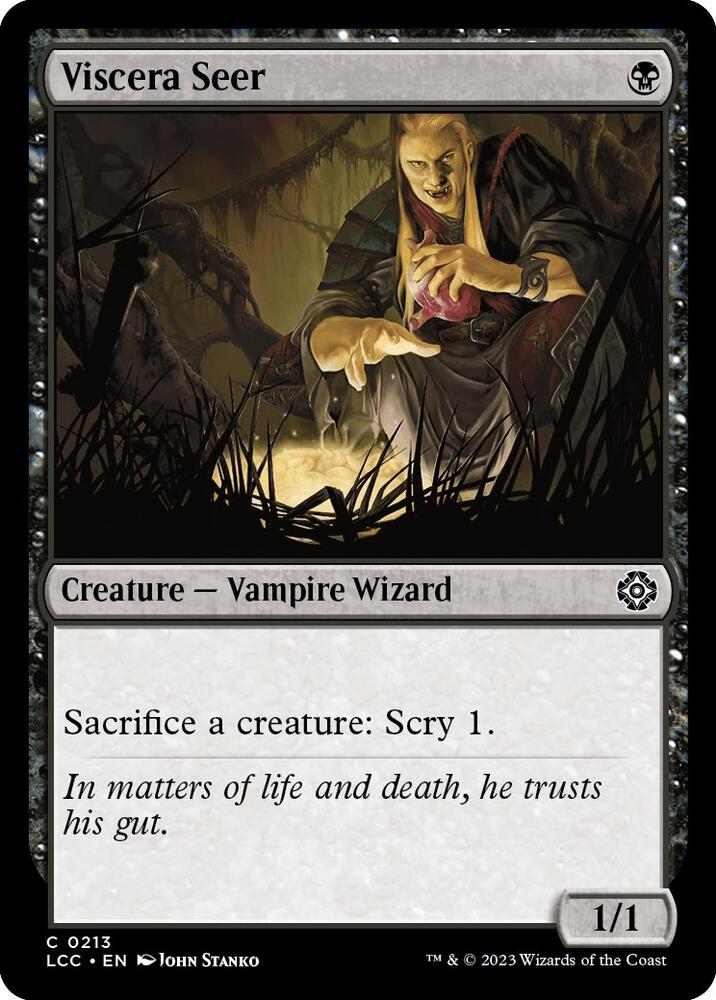 Viscera Seer 213 card from Commander: The Lost Caverns of Ixalan