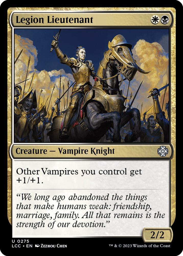Legion Lieutenant 275 card from Commander: The Lost Caverns of Ixalan