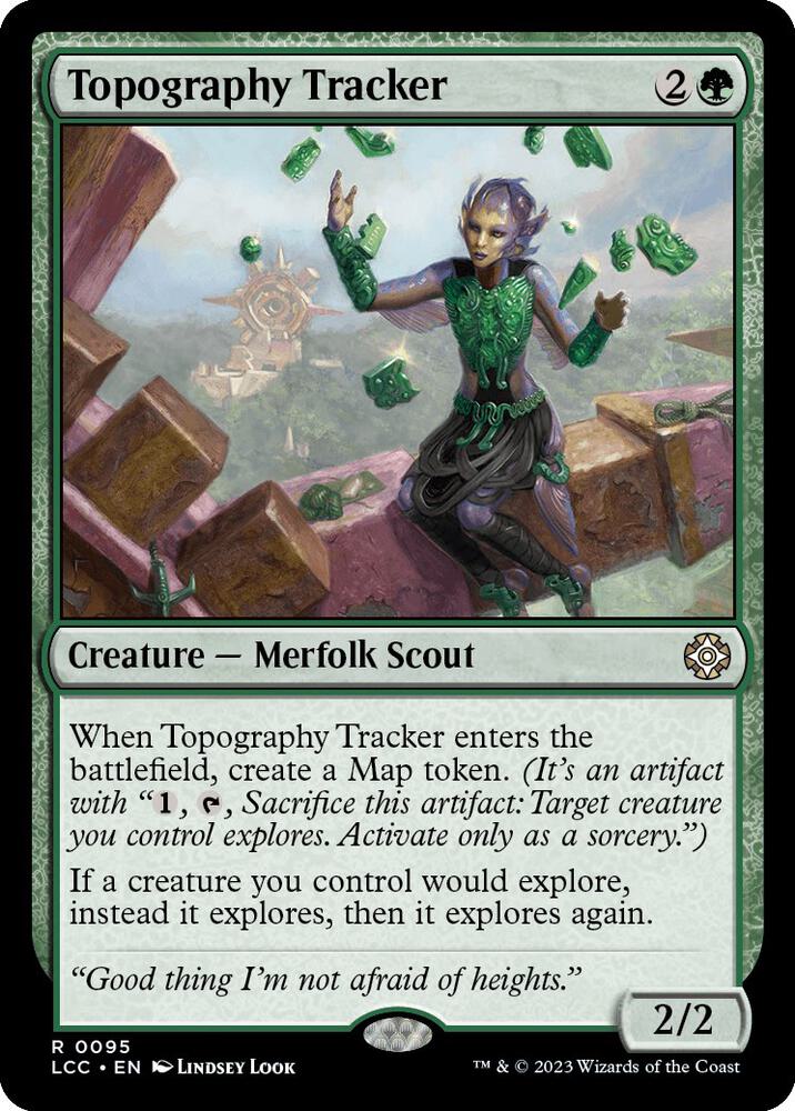 Topography Tracker 95 card from Commander: The Lost Caverns of Ixalan