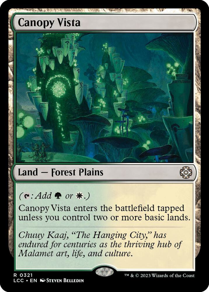 Canopy Vista 321 card from Commander: The Lost Caverns of Ixalan