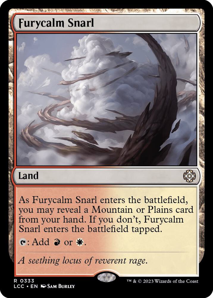 Furycalm Snarl 333 card from Commander: The Lost Caverns of Ixalan