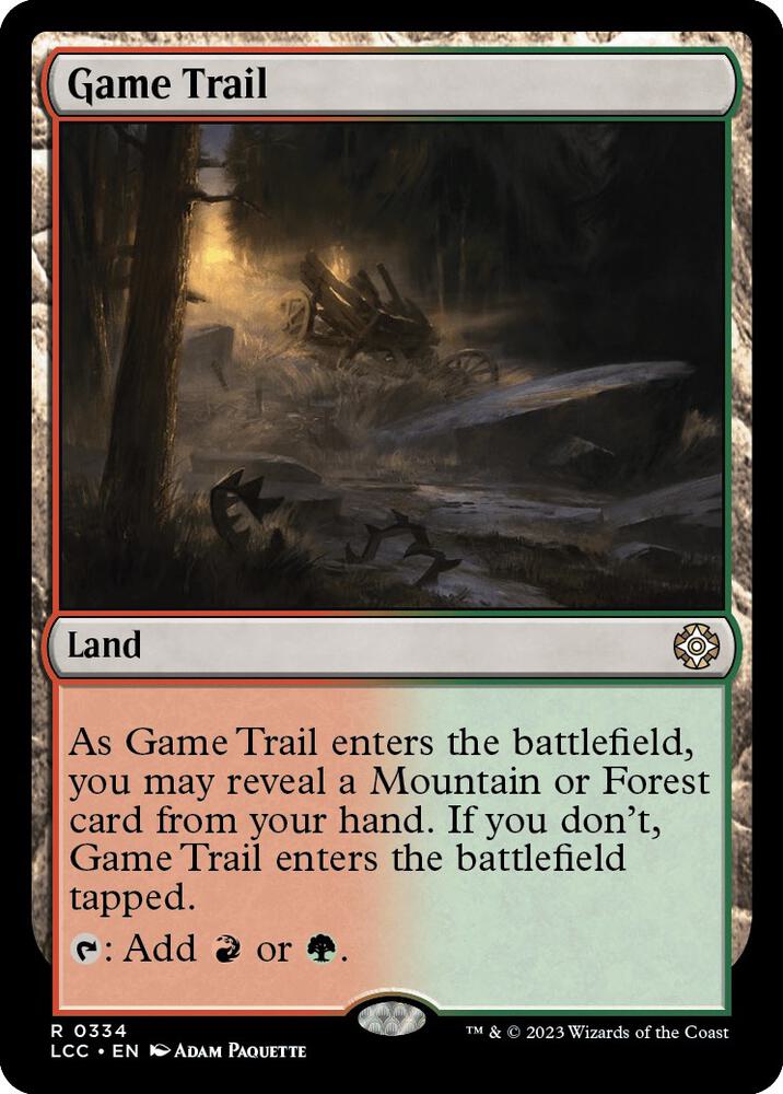 Game Trail 334 card from Commander: The Lost Caverns of Ixalan