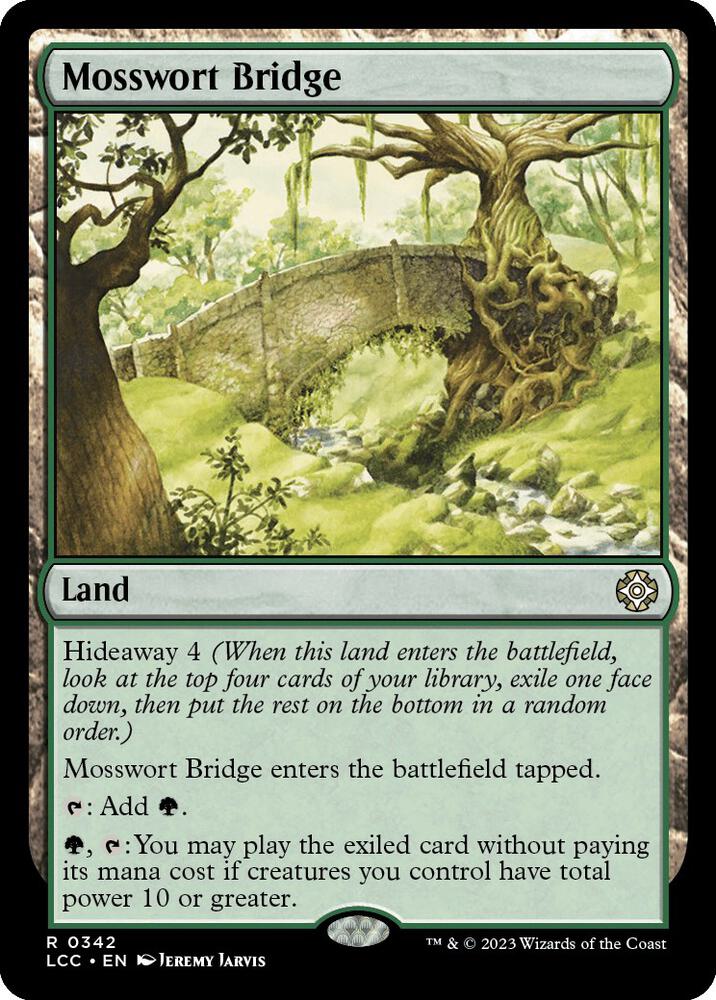 Mosswort Bridge 342 card from Commander: The Lost Caverns of Ixalan