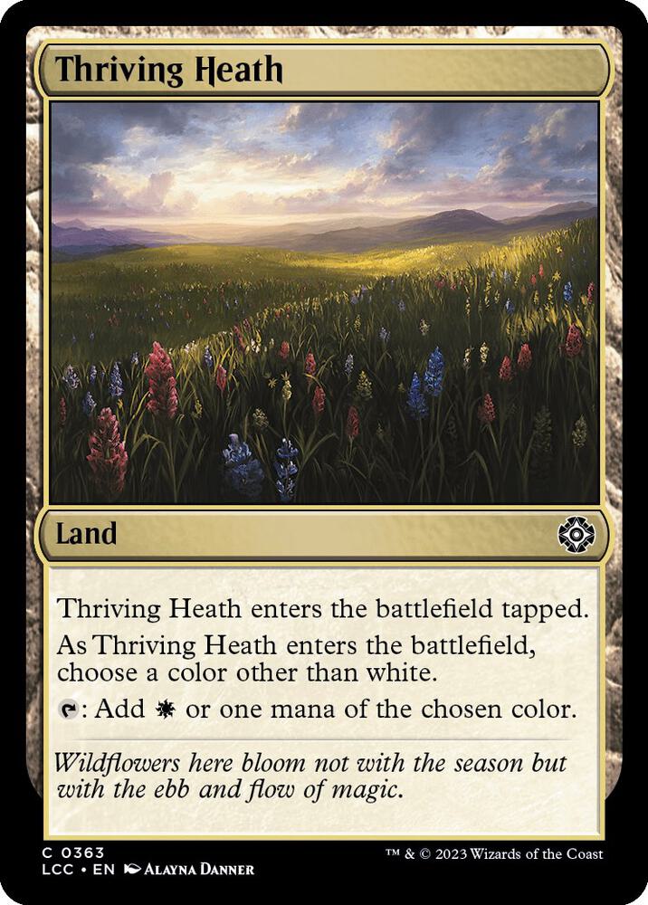 Thriving Heath 363 card from Commander: The Lost Caverns of Ixalan