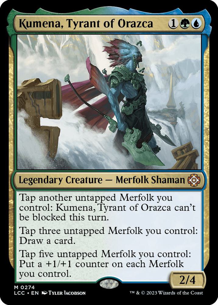 Kumena, Tyrant of Orazca 274 card from Commander: The Lost Caverns of Ixalan