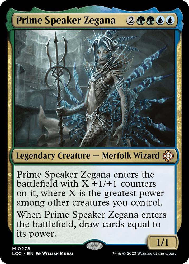 Prime Speaker Zegana 278 card from Commander: The Lost Caverns of Ixalan