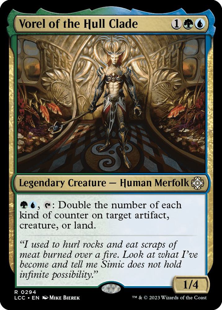 Vorel of the Hull Clade 294 card from Commander: The Lost Caverns of Ixalan