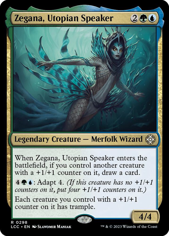 Zegana, Utopian Speaker 298 card from Commander: The Lost Caverns of Ixalan