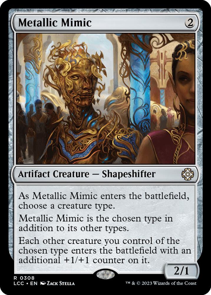 Metallic Mimic 308 card from Commander: The Lost Caverns of Ixalan