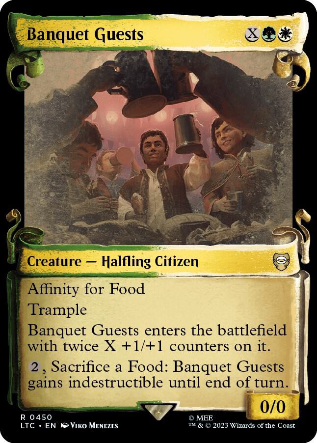 Banquet Guests (Showcase Scrolls) 450 card from Commander: The Lord of the Rings: Tales of Middle-earth