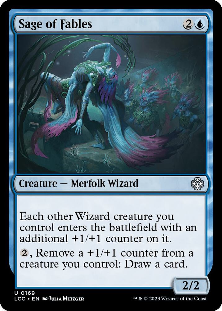 Sage of Fables 169 card from Commander: The Lost Caverns of Ixalan