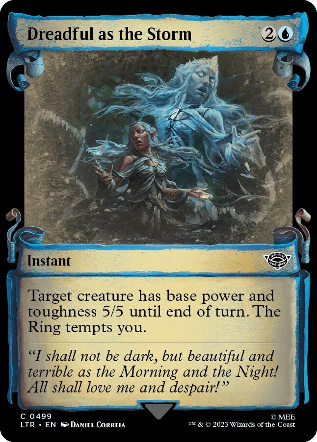 Dreadful as the Storm (Showcase Scrolls) 499 card from Universes Beyond: The Lord of the Rings: Tales of Middle-earth