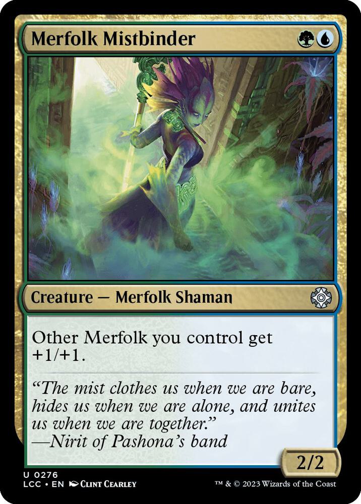 Merfolk Mistbinder 276 card from Commander: The Lost Caverns of Ixalan